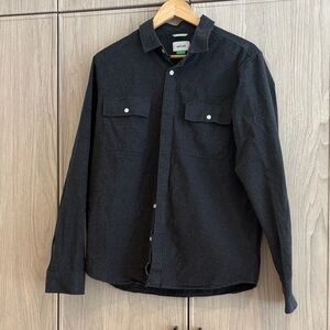 Vallier Black Button-Up Shirt